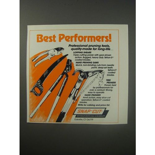1990 Snap-Cut Ad - Lopping Shears, Hand Pruning Saws, Tree Pruners