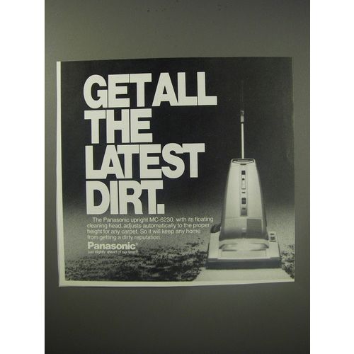 1990 Panasonic MC-6230 Vacuum Cleaner Ad - Get all the latest dirt