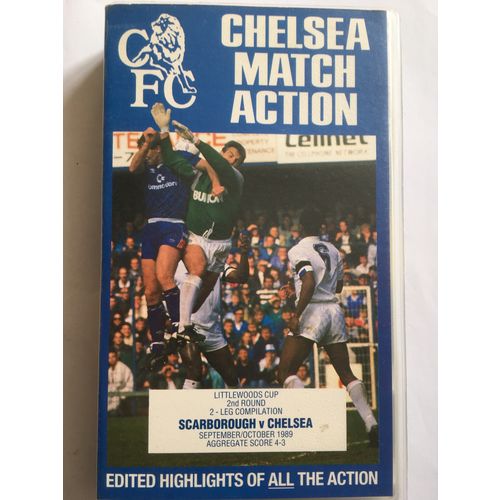 CHELSEA V SCARBOROUGH - LITTLEWOODS CUP, 1989 (VHS TAPE)