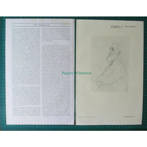 X1201) George Bernard Shaw - 1930 Article