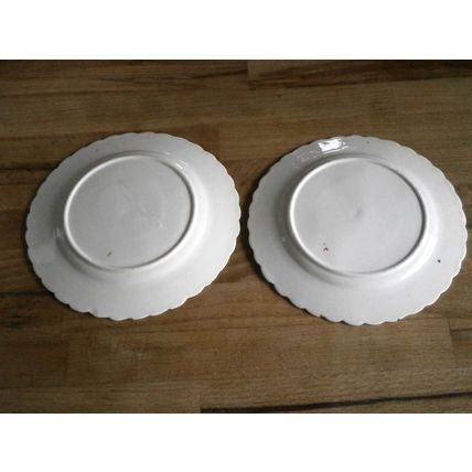 Two Antique Victorian Oriental Design Side Plates