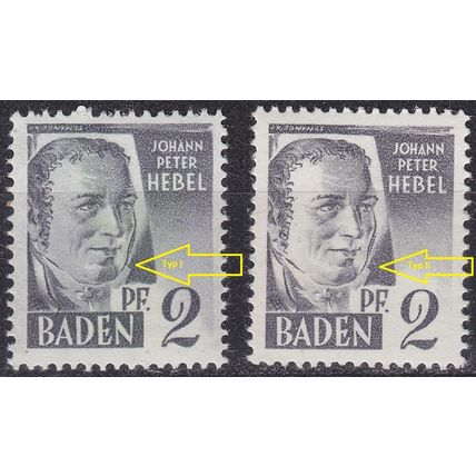 GERMANY Alliiert Franz. Zone [Baden] MiNr 0001 yv I,II ( **/mnh ) [01]