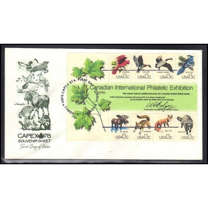 FDC Artmater 1757 13c Souvenir Sheet (Cachet-U/A) Box0641