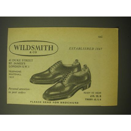 1966 Wildsmith & Co. Shoes Advertisement