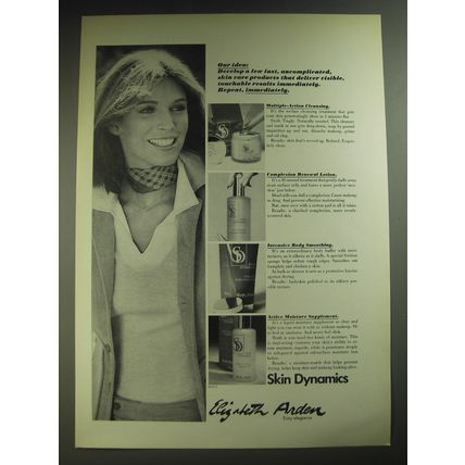 1974 Elizabeth Arden Skin Dynamics Skin Care Products Ad - Our idea