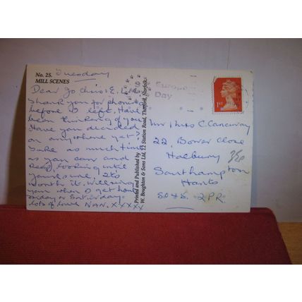 multiview, THETFORD, NORFOLK used postcard 1996 pm #