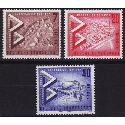 GERMANY BERLIN [1957] MiNr 0160-62 ( **/mnh )