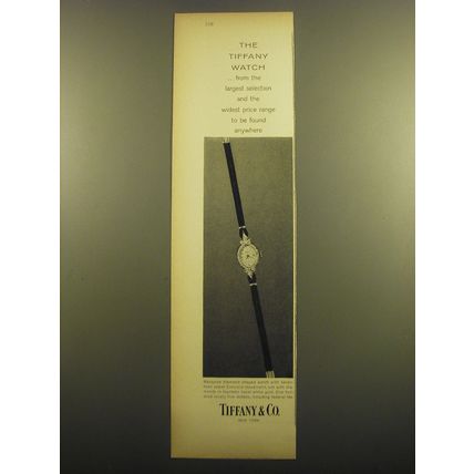 1960 Tiffany & Co. Concord Watch Advertisement