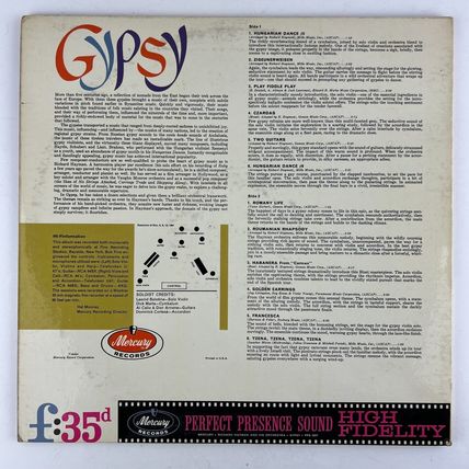 Richard Hayman And His Orchestra - Gypsy Vinyl LP Record Album PPS 2027