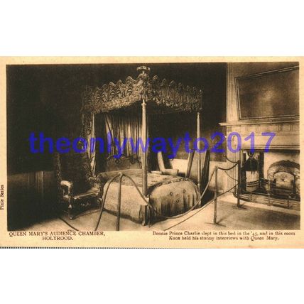 Holyrood Palace, Marys Audience Room, Edinburgh, Scotland, Postcard
