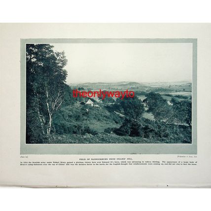 Bannockburn From Gillies Hill (Stirling Castle Room, Reverse), Book Illustration