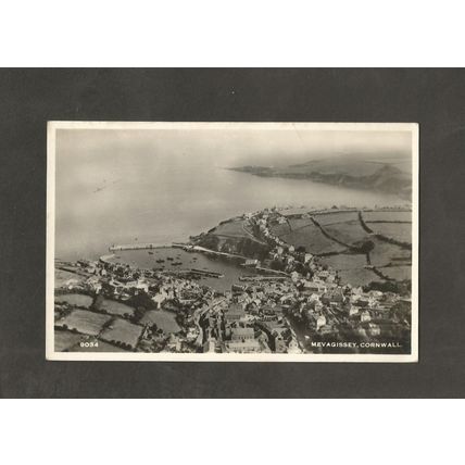 Postcard Cornwall Mevagissey from the Air Aero Pictorial