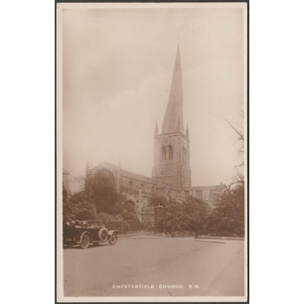 South West, Chesterfield Church, Derbyshire, c.1920s - Boots RP Postcard