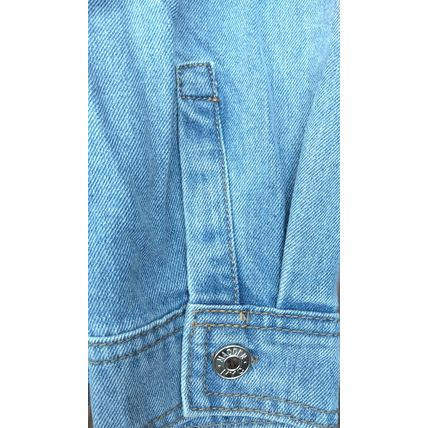 Mens Madden NYC Medium Denim Jeans Jacket Sherpa Collar Light Wash Fall Jacket