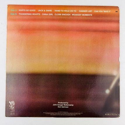 John Cougar – American Fool Vinyl LP Record Album RVL 7501