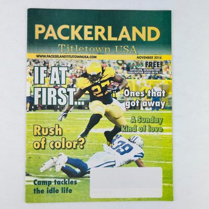 Green Bay Packers Packerland Titletown USA Magazine November 2016