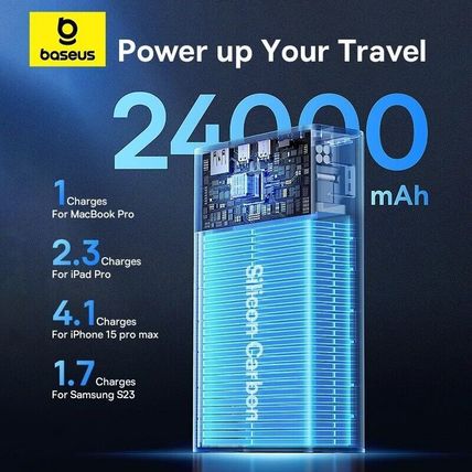Baseus 24000mAh Power Bank 140W Portable Laptop Battery Charger Digital Display