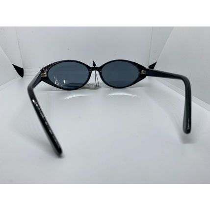 Black oval lens sunglasses men's women's New