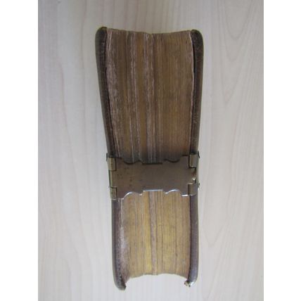 Antique Leather Bound 1852 Miniature The Holy Bible by C.Sherman, Philadelphia.