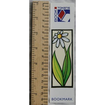 Vintage bookmark - Book Tokens are the ideal gift for any occasion - daisy