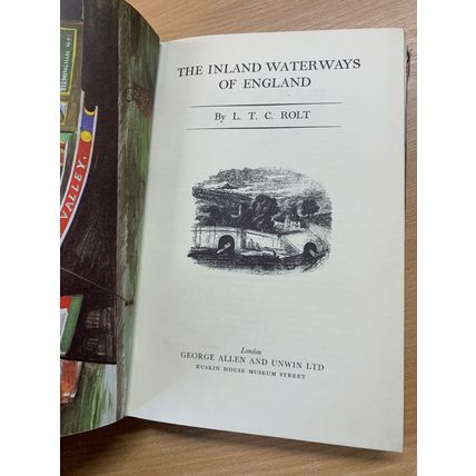1970 "THE INLAND WATERWAYS OF ENGLAND" L T C ROLT HB BOOK & FOLD OUT MAP (P4)