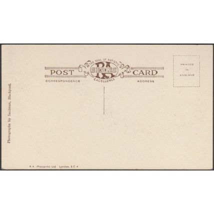 The Rose Garden, Stanley Park, Blackpool, Lancashire, c.1940s - Saidman Postcard