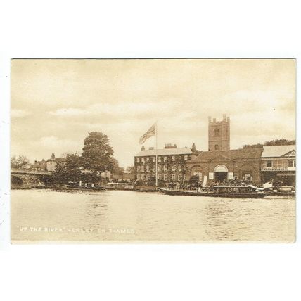 Oxfordshire postcard Henley on Thames Up the River