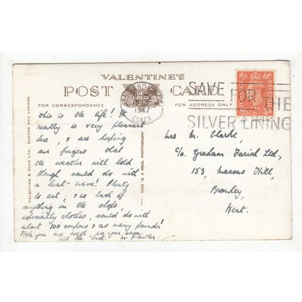 The Promenade Westcliff-on-Sea Postcard 1947 RP Essex
