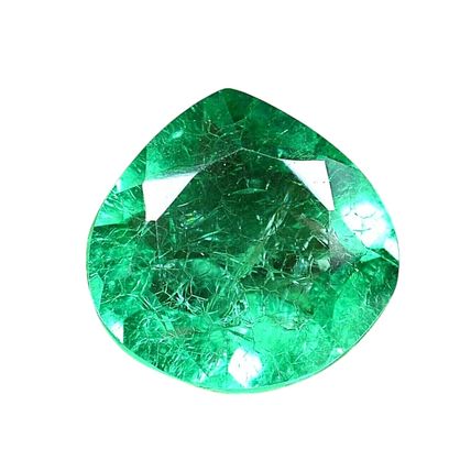 9.65 Ct Natural Colombian Green Emerald Pear Loose Gemstone