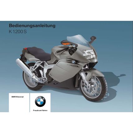 BMW K1200S BEDIENUNGSANLEITUNG 2007 MOTORRAD 164 SEITE DEUTSCH