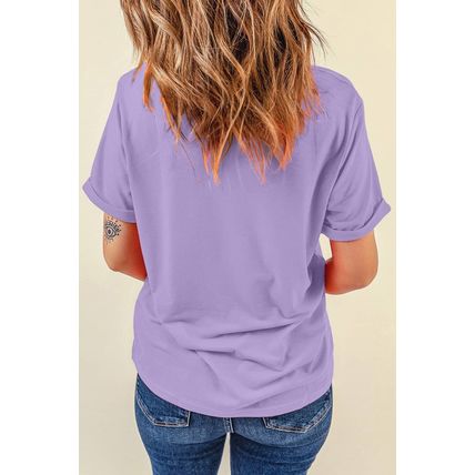 Wisteria Easter Shiny Bunny Graphic Crewneck T Shirt