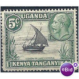 KUT 1935 SG111 5c Black & Green Fine Used