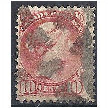 Canada 1889 SG110 10c Carmine-Pink Good Used .