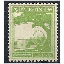 Palestine 1927 SG91 3m Yellow-Green Mounted Mint .. .