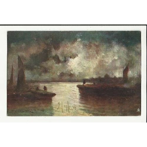 2578 HEAVY CLOUDS (Van Hier) Tuck Oilette Postcard