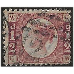 1870 SG48/9 1d Rose Plate 1 Good/Fine Used Check Letters “CW”.. .