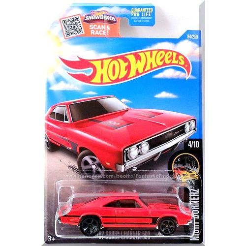 Hot Wheels - '69 Dodge Charger 500: '16 Night Burnerz #84/250 *Spring Card*