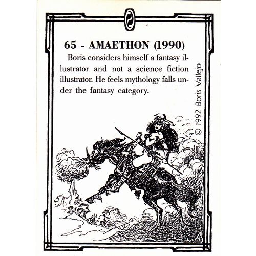 Amaethon #65 - Boris 1992 Fantasy Art Trading Card