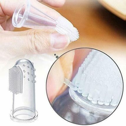 Effective Pet Baby Silicone Finger Toothbrush Dog Oral Hygiene Cleaning Brush