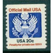 O135 20c Eagle Fine MNH Q1320