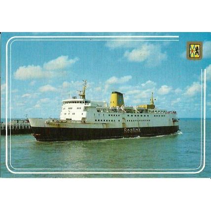 Belgian Marine MV PRINSES MARIA ESMERALDA Postcard (Van Mieghem Z.190)