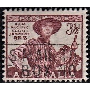 AUSTRALIA, 1952 3.5d Scout Jamboree, SG 254 (Scott #249), used