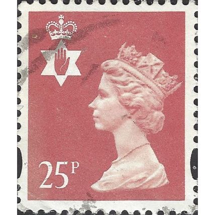 NORTHERN IRELAND, QE II, Machin, salmon pink 1993, 25p