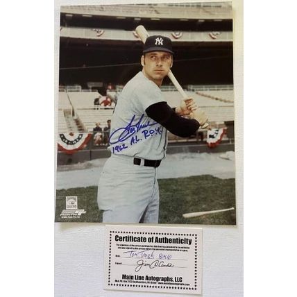 Tom Tresh (d. '08) Signed Autographed "1962 AL ROY" Glossy 8x10 New York Yankees