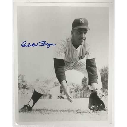 Clete Boyer (d. 2007) Signed Autographed Vintage 8x10 Photo New York Yankees