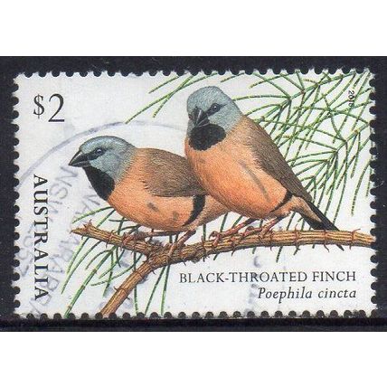 Australia 2018 Finches II - Black-Throated Finch $2 Used