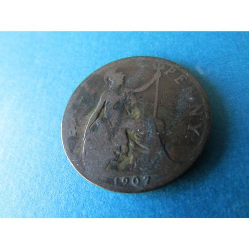 1907 EDWARD VII HALFPENNY FREE POST. A