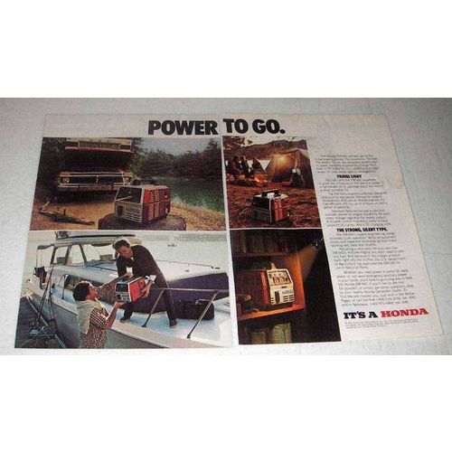 1981 Honda EM-500 portable generator Ad