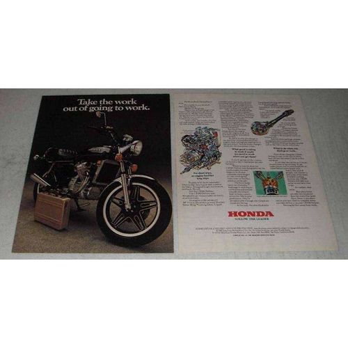1981 Honda CX500 Deluxe Motorcycle Ad - Going To Work
