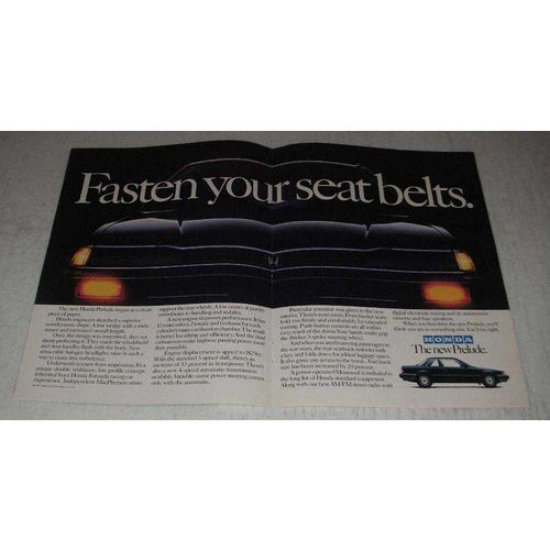 1983 Honda Prelude Ad - Fasten Your Seat Belts
